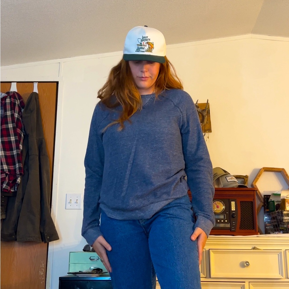Blue sweatshirt